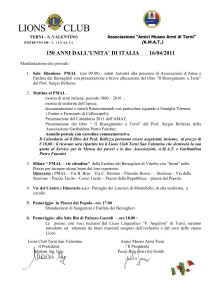 150 anni Programma